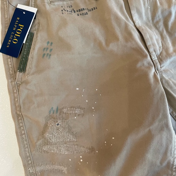 NWT POLO Ralph Lauren Distressed Chino Short - Picture 3 of 3